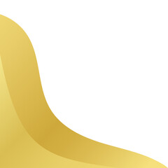 Gold Abstract Wave Corner