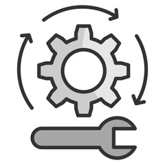 Process  Icon Element For Design