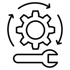 Process  Icon Element For Design