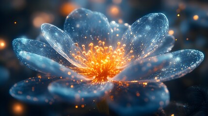 Obraz premium A glowing, softly diffused mandala appearing as a gentle aura.