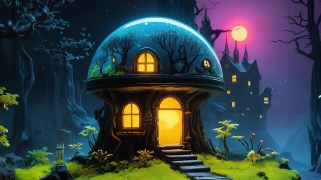 A cabin in the magical forest