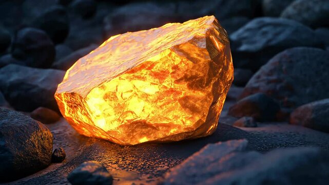 Glowing Uranium heavy metal extracted from earth crust serves as fuel for nuclear power plants	