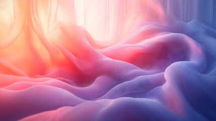 Obraz premium A gradient mesh of glowing pastel tones forming an airy, dreamlike effect. 