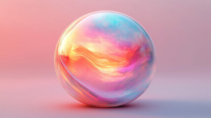 abstract holographic sphere . Generative AI