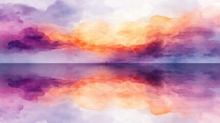 AI Generate A Dreamy Cosmic Beach With A Purple Ocean Reflecting An Enormous Multicolored Nebula