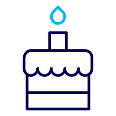 Cake Outline Color icon