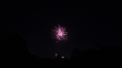 fireworks in the sky on new year's eve