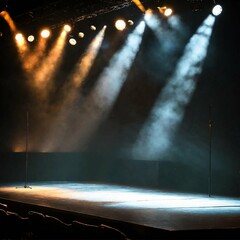 Empty Stage for Performance. Generative Ai. Ai