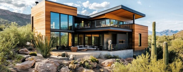 Modern Desert House Architecture: Luxurious Residence in Arizona Landscape