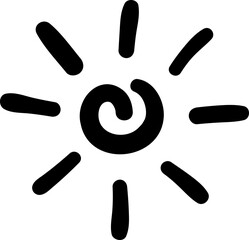 Hand Drawn Doodle Sun