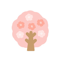 桜の木　イラスト