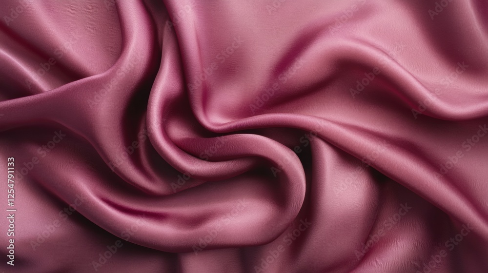 Poster Flowing silk fabrics in soft tones create an elegant backdrop for creative design projects and text placement. Generative AI