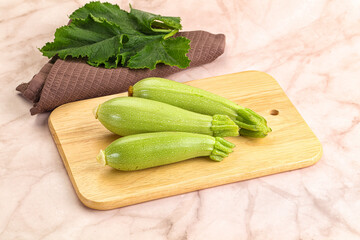 Green young small baby zucchini
