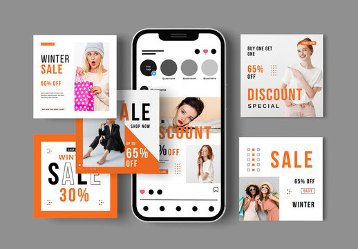 Fashion Sale Social Media Post Template