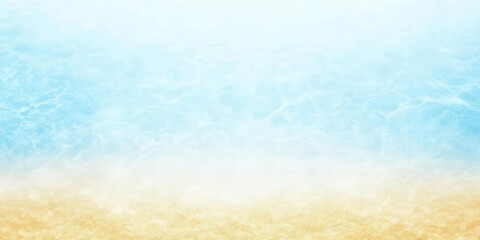 Obraz premium Azure and emerald ocean waves crash against golden shores, forming a symphony of motion and serenity