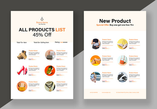 Product Catalog List Layout