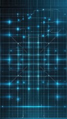 Obraz premium Abstract Blue Digital Circuit Board Background