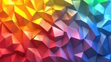 Vibrant geometric patterns create a mesmerizing visual experience with bold colors and intricate shapes