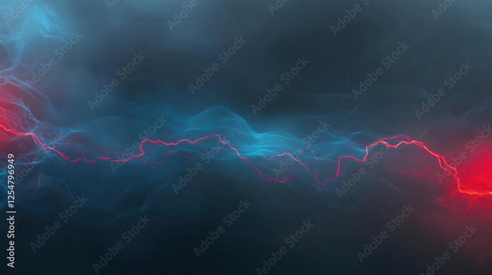 Poster a futuristic plexus effect comes to life with glowing lines and nodes, creating a modern and sophist