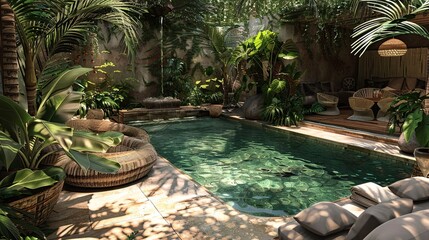 Beautiful charming Garden in home