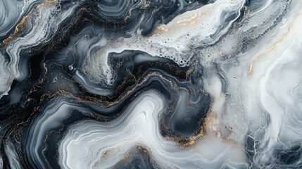 A sleek marble-textured background with soft veining in neutral gray and white tones.