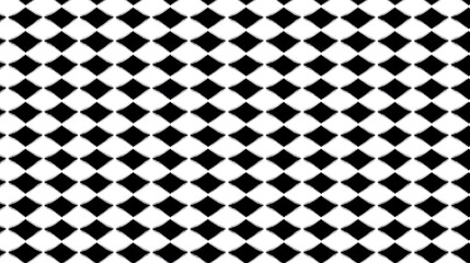 Black and white seamless pattern of diamond shapes arranged in a grid design for background use.