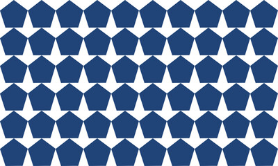 seamless geometric pattern, blue pentagon arranged repeat seamless pattern, replete image design for fabric print or wallpaper or backdrop or wrap paper print