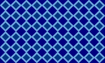 blue plaid fabric texture, blue diamond border checkerboard repeat pattern, replete image, design for fabric printing, rhombus