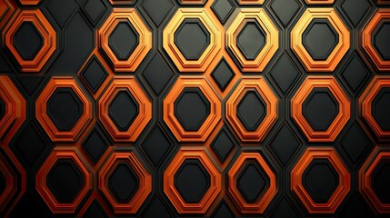 A trendy, geometric pattern with embossed hexagons and soft shadows for a futuristic feel.