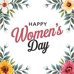 Obraz premium International happy womens day poster