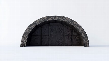 Mysterious Archway: An enigmatic arched doorway, crafted from rough-hewn stone, beckons with an air of mystery and intrigue.