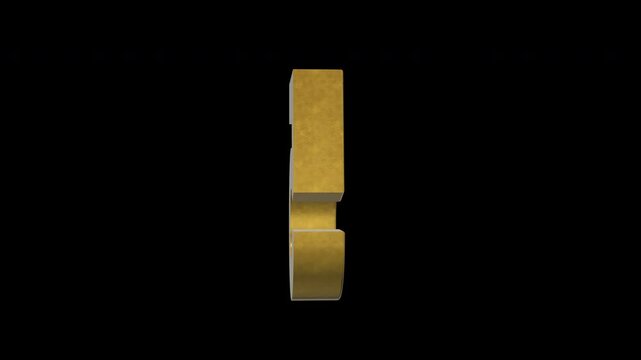 Numeric number 5 4k animated video. Script text labels.