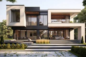 Modern luxury home exterior design