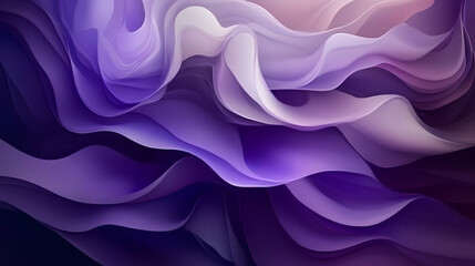 Abstract background with flowing liquid shapes in deep purple and contrasting colors