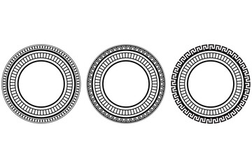 A Greek key pattern adds elegance.