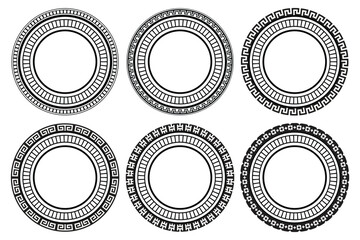 A Greek key pattern adds elegance.