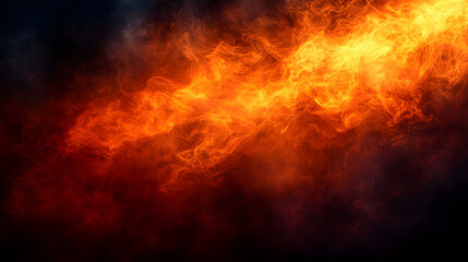 Fiery Abstract: An abstract image of flames and smoke, evoking a sense of power, intensity, and potential.