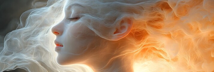 A layered organic effect with diffused lighting and shadowing.