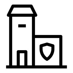 Building thin icon