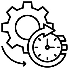 Operational Time Icon
