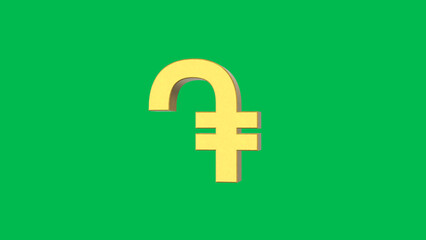 Fototapeta premium Golden Armenian dram Currency symbol. Presentations on Business, Financial, and Marketing Concepts. The Dram is the Currency of Armenia. 3D rendering.