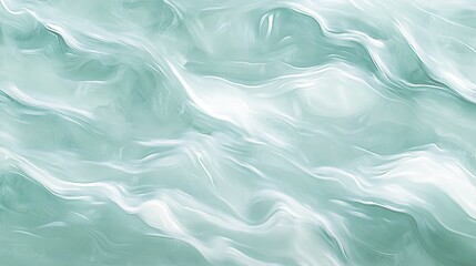 Obraz premium Turquoise waves gently kiss the sandy shore, embodying the serene essence of summer
