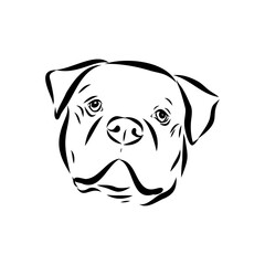 Alapaha Blue Blood Bulldog silhouette design