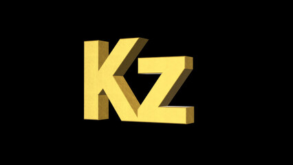 3D rendering of Angolan Money Kwanzas.