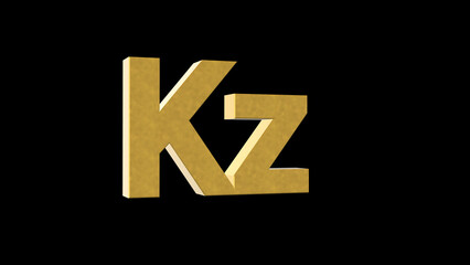 3D rendering of Angolan Money Kwanzas.