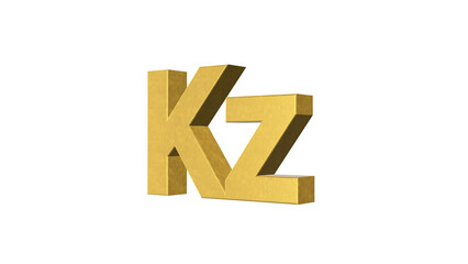 3D rendering of Angolan Money Kwanzas.