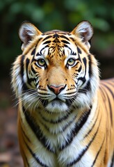 Fototapeta premium Tiger Staring at the camera in forest, World Wildlife Day