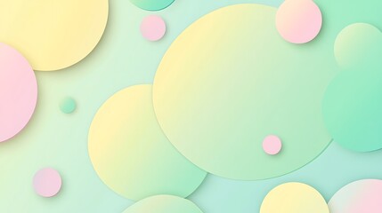 Pastel Circles Abstract Background Design