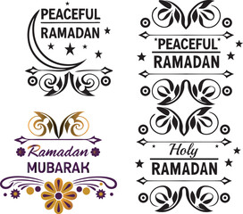 Ramadan Kareem Calligraphy with Bold and Bright Colors – Graphic Design Art & Illustration