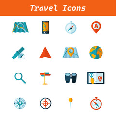 Travel love Icons Sets vector illustration design